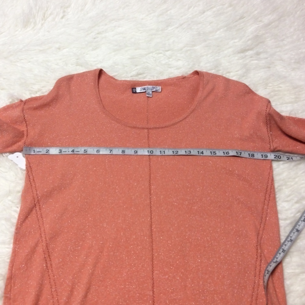 JENNIFER LOPEZ CORAL HI/LO SWEATER - Picture 6 of 7